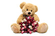 Ours avec des roses