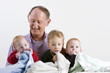 Grandfather and grandsons
