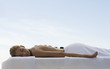 A young woman receiving a hot stone holistic treatment