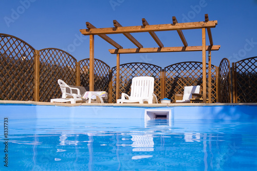 Pergola seen from the Pool