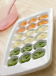 Photo: Pureed Baby Food in a Ice Cube Tray Pureed Baby Food in a Ice Cube Tray