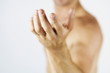 A male nude, hand