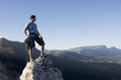 A climber at the top