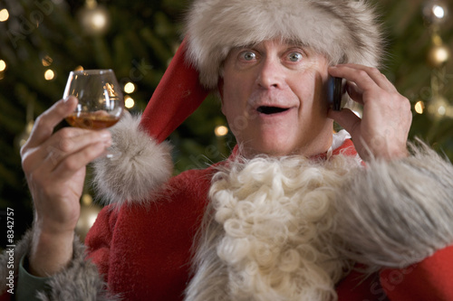 Photo: Father Christmas/Santa Claus relaxing after a hard days work Father Christmas/Santa Claus relaxing after a hard days work