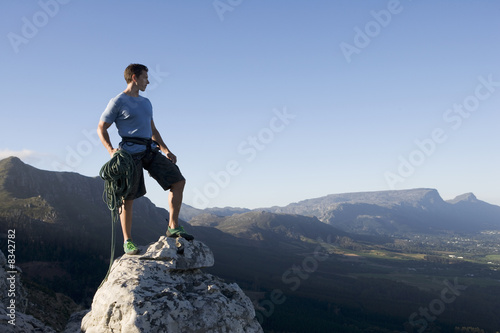 Photo: A climber at the top A climber at the top