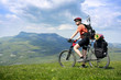 cross-country biker