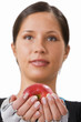 Offering an apple Offering an apple