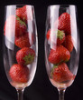 STRAWBERRIES IN GLASSES STRAWBERRIES IN GLASSES