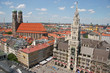 Marienplatz Rathaus und Frauenkirche