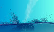 Sparks of  water