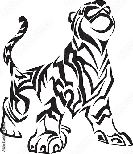 tribal lion tattoo designs. Tribal Tiger Tattoo