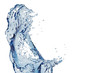 Abstract water, splash and bubble liquid