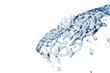 Abstract water, splash and bubble liquid