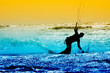 kite boarder in action