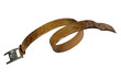 convolute yellow belt with texture