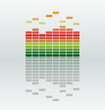 vector equalizer bar with reflection