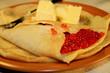 pancake with caviar