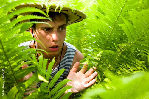 hiker & ferns
