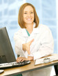 Doctor Sit And Offer Shake Hand