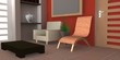 Modern interior of room in the house