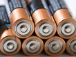 AA batteries closeup AA batteries closeup