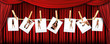 Abstract Red Theatre Stage Drape Background With Sexy Polaroids