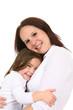 toddler being held by mother toddler being held by mother