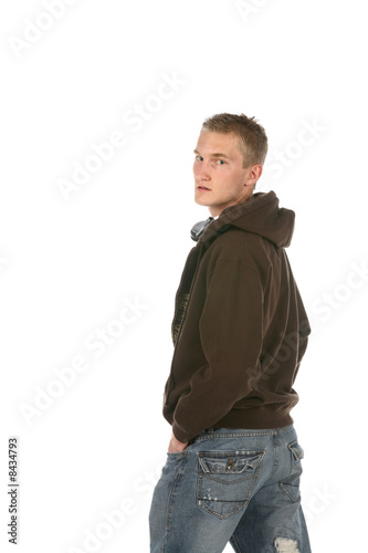 Photo: young man in hoodie young man in hoodie