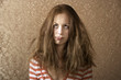 Young Woman with Messy Hair