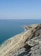 View of the Dead Sea, looking out from the Israeli side.