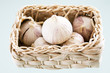 Freistehendes Knoblauch-Körbchen