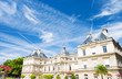 Castle in Luxembourg garden in Paris