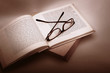 Book and Glasses