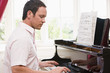 Man playing piano Man playing piano