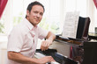 Man playing piano Man playing piano