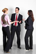 Photo: successful business team is talking successful business team is talking