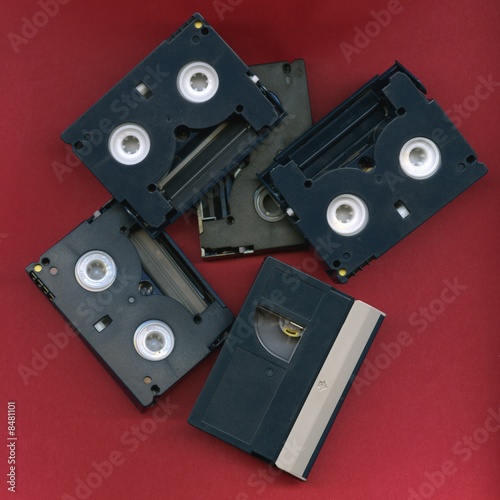 Photo: Digital Video Tapes in Disarray Digital Video Tapes in Disarray