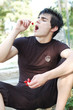 Photo: MAN AND CHERRY MAN AND CHERRY