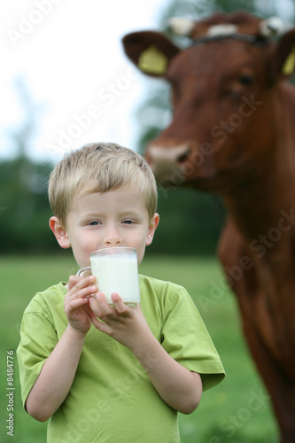 drinking milk