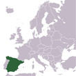 map of europe - spain