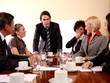  A group of business people at a meeting