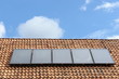 solarzellen auf dem dach