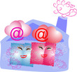 The house, mail, love, pair.