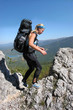 Hiking in the mountains