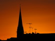 Sonnenaufgang mit Kirche Sonnenaufgang mit Kirche