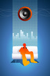 Vector: listen to music listen to music