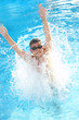 Jump in water