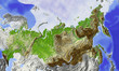 Russia, relief map, colored according to elevation