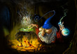 drawing fairy sly wizard in cave drawing fairy sly wizard in cave