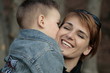 kiss and hug for my mom